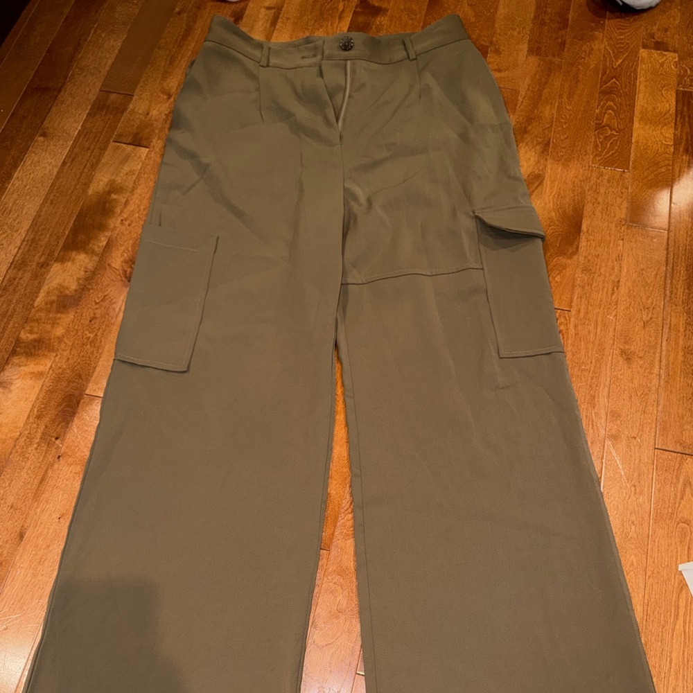 AKIRA Khaki Cargo Trousers